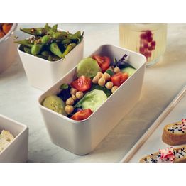 White Tokyo Melamine Middle Bento Box Insert 16.9 x 8.3 x 7cm alternative