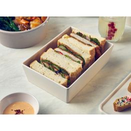 White Tokyo Melamine Salad Box 20.5 x 14.5 x 6cm alternative