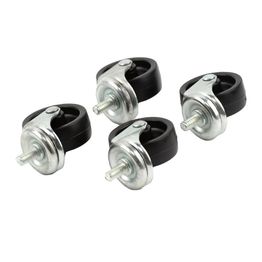 Beaumont Bottle Skip Castors Black (Set of 4)