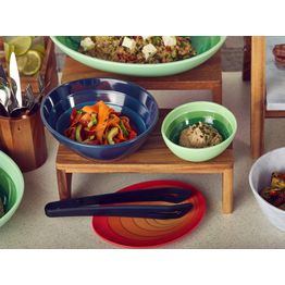 Azure Blue Atlantis Melamine Oval Bowl 23 x 20.5 x 7.5cm alternative