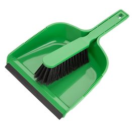 Jantex Dustpan &amp; Brush Set - Green