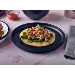 Black Copenhagen Round Melamine Plate 22.5cm alternative