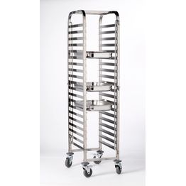 Stainless Steel Gastronorm 1/1 Trolley 20 Shelves