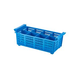 8 Compart Cutlery Basket (Blue) 430 X 210 X 155mm
