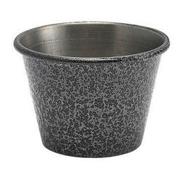 GenWare 2.5oz Stainless Steel Ramekin Hammered Silver