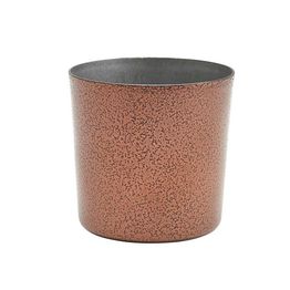 Stainless Steel Serving Cup 8.5 x 8.5cm Hammered Copper