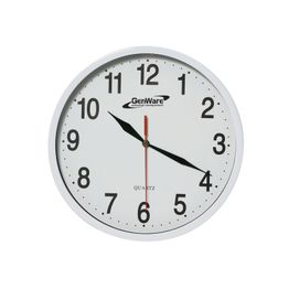Wall Clock White 24cm Dia