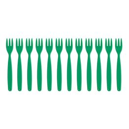 Olympia Kristallon Polypropylene Forks Green alternative