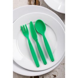 Olympia Kristallon Polypropylene Spoons Green alternative