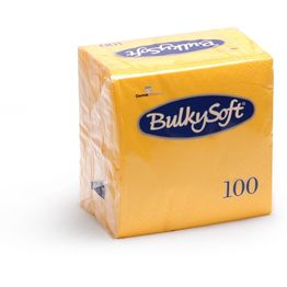 Bulkysoft 2 Ply Yellow Lunch Napkin 33cm x 33cm