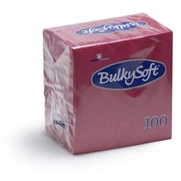 Bulkysoft Rainbow 40cm 3-Ply Bordeaux Dinner Napkins 1/4 Fold