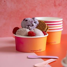 Vegware IC-11 11oz Ice Cream Pot, 115-Series alternative