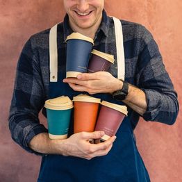 Vegware 16oz Feel Snug Double Wall Hot Cup 89-Series - VDW-FS16 alternative