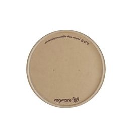 Vegware Feel Snug 90-Series Flat Paper Hot Lid - VLID90P-FS