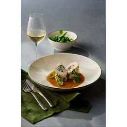 Modest 16131125 Green Pasta Plate - 25cm / 9.75" alternative