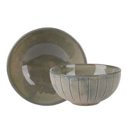 Roots Stoneware VRD-SVRKS11 Olive Deep Bowl 11cm / 4.25" - 13.5 oz