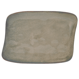 Roots Stoneware VRD-SVRST30 Olive Rectangular Platter - 30 x 22cm / 11.75" x 8.5"