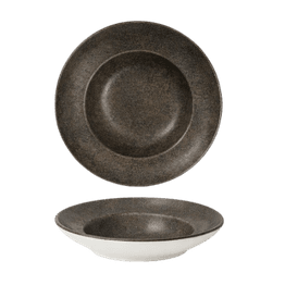 Academy Fusion Ebony Pasta Plate - 25cm / 9.75"