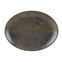 Academy Fusion Ebony Oval Plate - 36cm / 14"