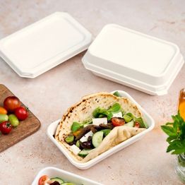 12-16oz WorldView Fibre Lid For Rectangular Containers alternative