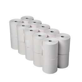 Olympia Non-Thermal 2ply White and Pink Till Roll 76 x 71mm alternative