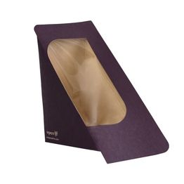 Vegware VWST68-FS Feel Snug Self-Seal 68mm Sandwich Wedge