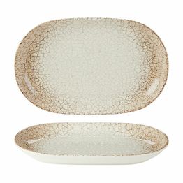 Academy Fusion 23143028 Scorched Oval Platter 28 x 18cm