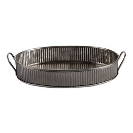 Serving Tray Antique Silver 31cm alternative