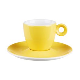 Costa Verde Yellow Espresso Saucer
