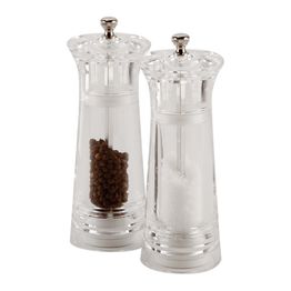 Salt / Pepper Mill Acrylic 4.5" Ceramic Grinder