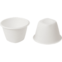 DispoPak 2oz Bagasse Sauce Container