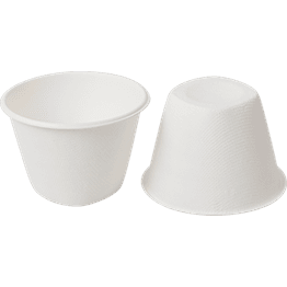 DispoPak 4oz Bagasse Sauce Containers