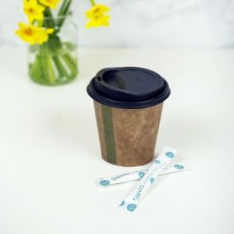 10oz Brown Kraft Kv-10 Hot Cup Vegware 89-Series alternative