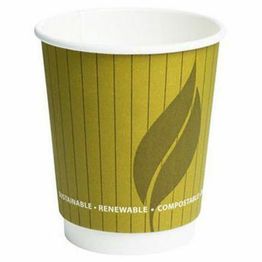 Enviroware 8oz Leaf Composable Double Wall Hot Cup