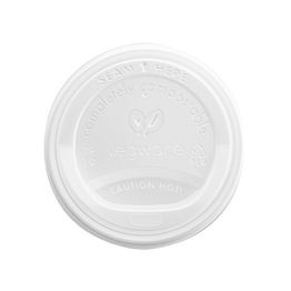 Vegware Vlid79S 79mm CPLA Hot Cup Lid (Fits 8oz Cup)