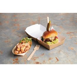 Colpac Compostable Kraft Burger Boxes alternative