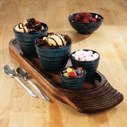 Churchill Bit on the Side Blue Ripple Dip Pots 114ml alternative