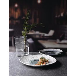 Churchill Studio Prints Mineral Blue Centre Organic Round Plates 264mm alternative