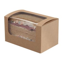 Colpac Compostable Kraft Sandwich Packs With PLA Window 10246 alternative