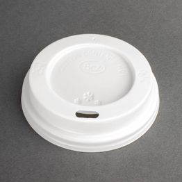 Fiesta Recyclable Coffee Cup Lids White 225ml / 8oz alternative