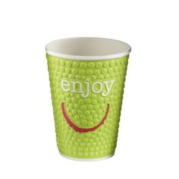 Huhtamaki Enjoy Double Wall Disposable Hot Cups 340ml / 12oz alternative