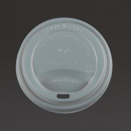 Vegware Compostable Coffee Cup Lids 340ml / 12oz and 455ml / 16oz