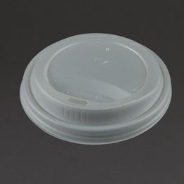 Vegware Compostable Coffee Cup Lids 340ml / 12oz and 455ml / 16oz alternative
