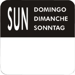 Vogue Removable Day of the Week Labels alternative