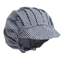Whites Peaked Unisex Hat Blue and White Check alternative