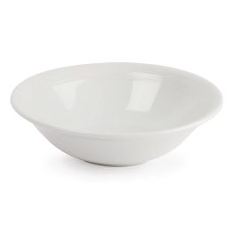 Olympia Linear Oatmeal Bowls White 150mm