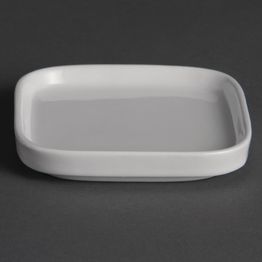 Olympia Whiteware Flat Miniature Dishes 93mm