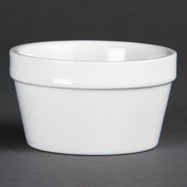 Olympia Whiteware Mediterranean Ramekins White 95mm