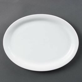 Olympia Whiteware Oval Platters 295mm