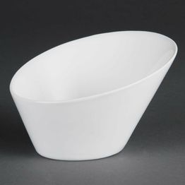 Olympia Whiteware Oval Sloping Bowls 176(W)x203(L)mm